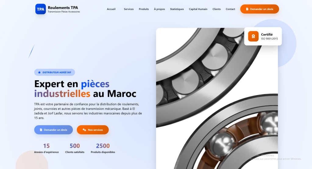 Roulement à Billes & Industriels : SKF, FAG, NTN